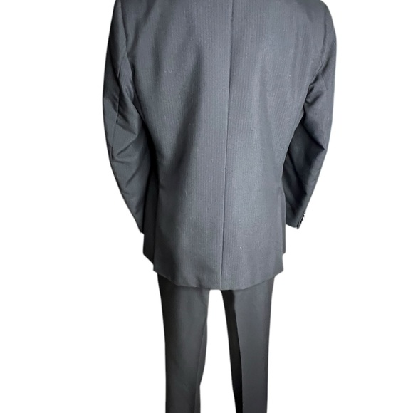 Sergio Valente Suit Jacket Adult Mens 42 Gray Charcoal - Picture 4 of 13